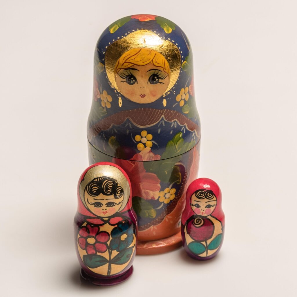 russian stacking dolls, doll, toy